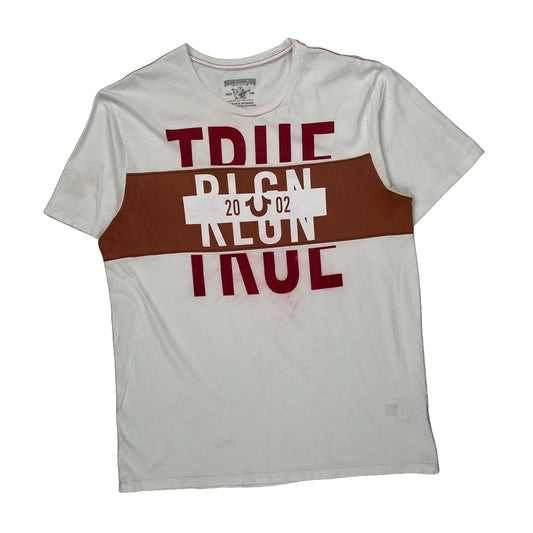 True Religion T-Shirt - XL Brown Cotton
