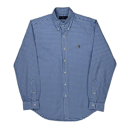 Ralph Lauren Checked Shirt - Medium Blue Cotton