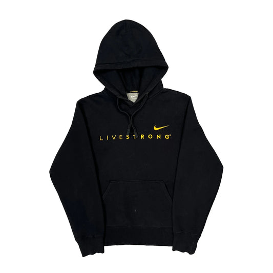 Livestrong Nike Hoodie - Medium Black Cotton