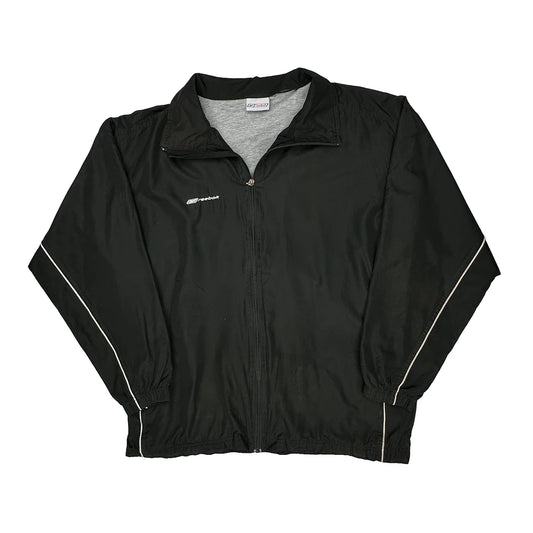 Reebok Windbreaker - Large Black Polyester