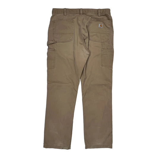 Carhartt Carpenter Trousers - 36W 30L Beige Cotton