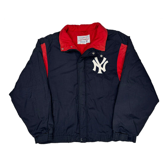 New York Yankees Starter Graphic Baseball Jacket - Large Navy Nylon