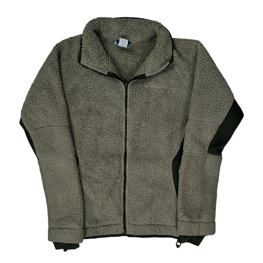 Columbia Fleece Jacket - Large Grey Polyester