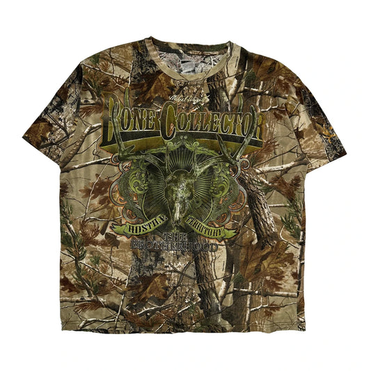 Bone Collector Paramount Outdoors Camo T-Shirt - 2XL Green Cotton