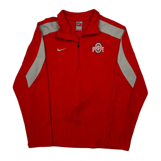 Ohio State Nike College Long Sleeve T-Shirt - Medium Red Polyester