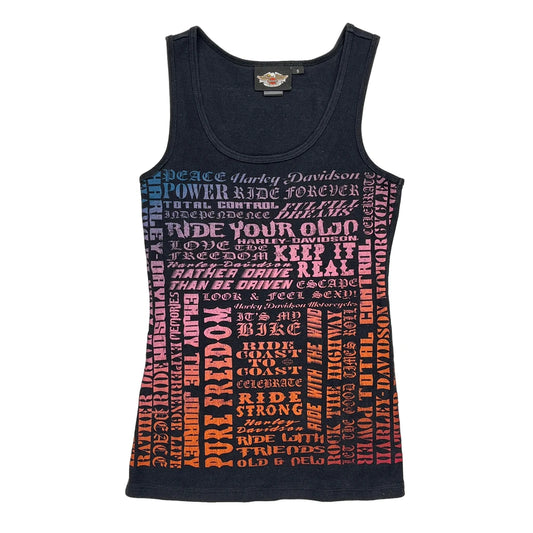 Harley Davidson Vest - Small Black Cotton