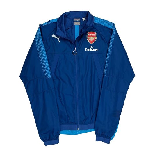 Vintage Arsenal Puma Track Jacket - Medium Blue Polyester