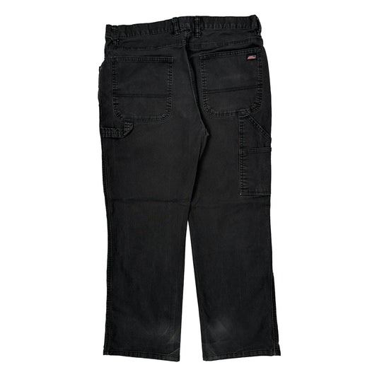 Dickies Carpenter Trousers - 34W 29L Black Cotton