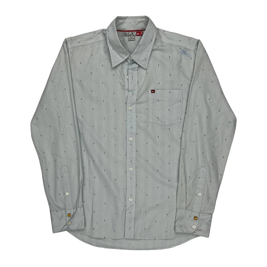 Quiksilver Shirt - Medium Grey Cotton