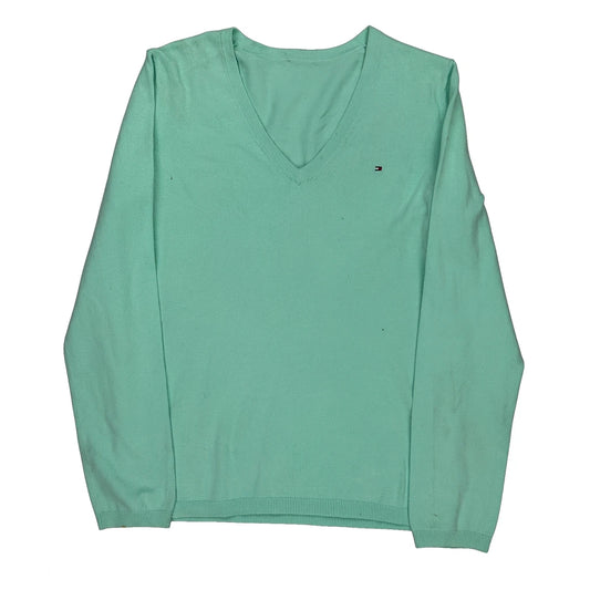 Tommy Hilfiger Jumper - Small Green Cotton