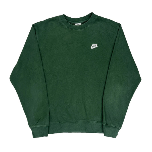 Vintage Nike Sweatshirt - Large Green Cotton