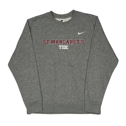 St. Margarets Nike College Sweatshirt - Medium Grey Polyester Blend