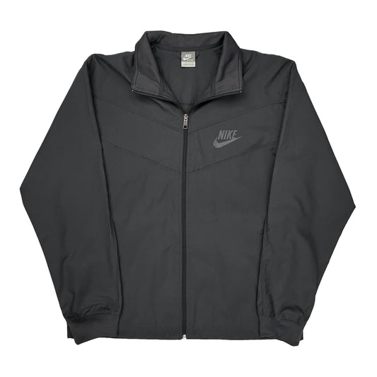 Nike Track Jacket - Large Black Polyester