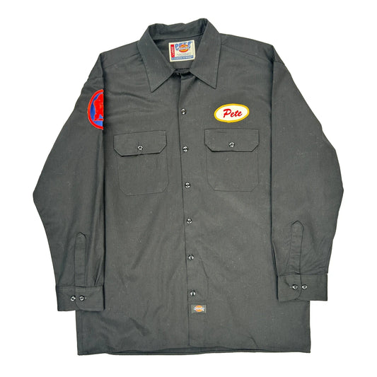 Dickies Shirt - Large Black Polyester Blend