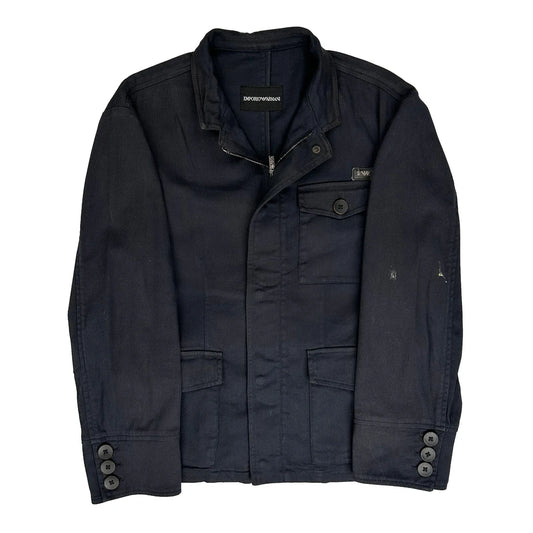 Emporio Armani Jacket - Small Navy Cotton