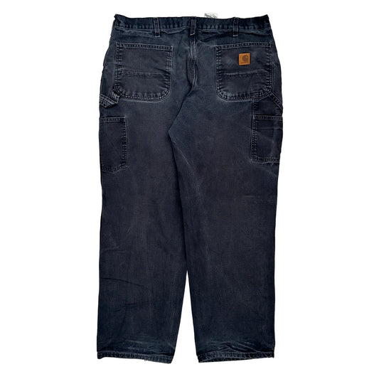 Carhartt Carpenter Trousers - 36W 30L Black Cotton
