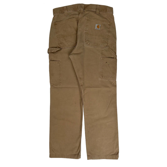 Carhartt Carpenter Trousers - 33W 29L Khaki Cotton