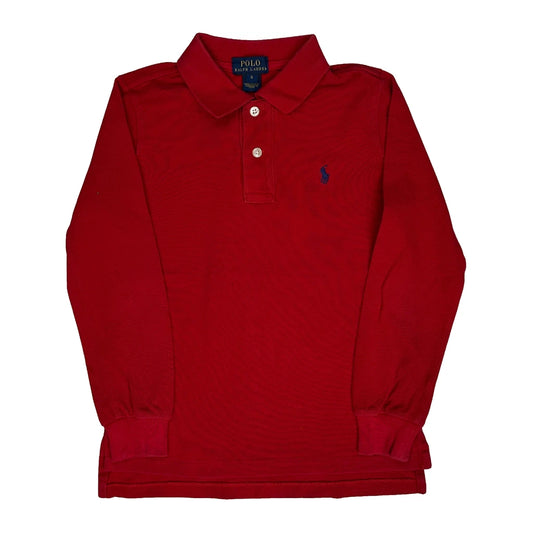Age 5-6 Polo By Ralph Lauren Polo Shirt - Small Red Cotton