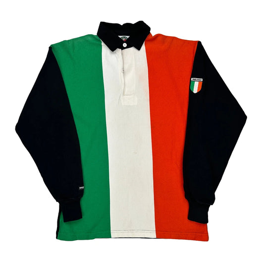 Ireland Barbarian Striped Rugby Shirt - XL Black Cotton