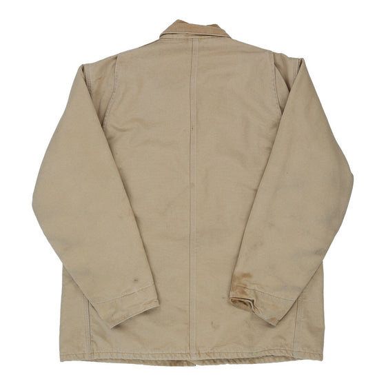 Heavily Worn Carhartt Tall Jacket - XL Beige Cotton - Thrifted.com