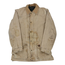  Heavily Worn Carhartt Tall Jacket - XL Beige Cotton - Thrifted.com