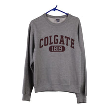  Colgate Gildan Sweatshirt - Small Grey Cotton Blend - Thrifted.com