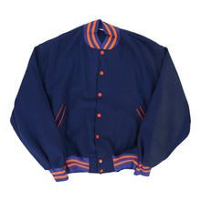  Unbranded Varsity Jacket - Large Navy Cotton - Thrifted.com