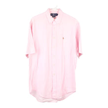  Vintage pink Ralph Lauren Short Sleeve Shirt - mens medium
