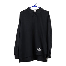  Vintage black Adidas Long Sleeve Polo Shirt - mens large