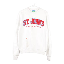  Vintage white St. John's University Champion Sweatshirt - mens small