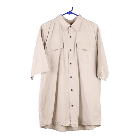 Vintage beige Wrangler Short Sleeve Shirt - mens x-large
