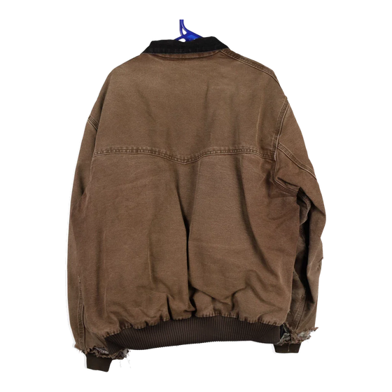 Vintage brown Heavily worn Carhartt Worker Jacket - mens xx-large