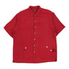 Brandini Hawaiian Shirt - Large Red Silk hawaiian shirt Brandini   