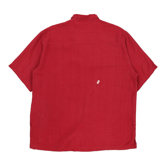 Brandini Hawaiian Shirt - Large Red Silk hawaiian shirt Brandini   