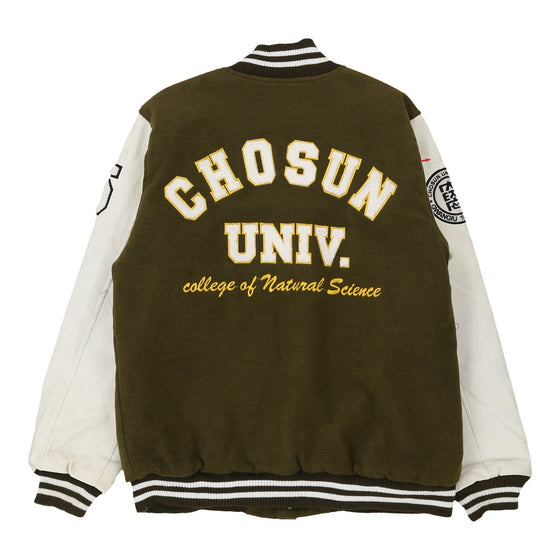 Vintage green Chosun Univ. Unbranded Varsity Jacket - mens large