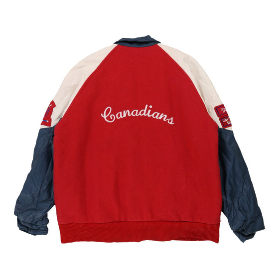 Vintage red Albenta Sportswear Varsity Jacket - mens medium