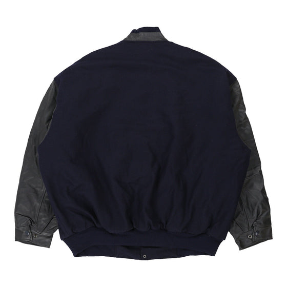 Vintage navy Outer Boundry Varsity Jacket - mens xxx-large