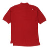 Timberland Polo Shirt - Medium Red Cotton - Thrifted.com