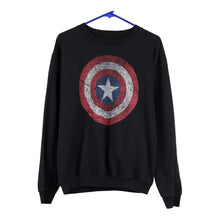  Vintageblack Shield Marvel Sweatshirt - mens medium