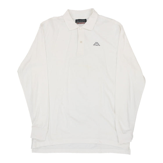 fungere mineral Alt det bedste Kappa Long Sleeve Polo Shirt - XL White Cotton