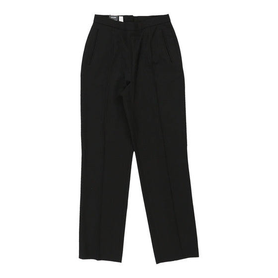 Vintage black Moschino Trousers - womens 24" waist