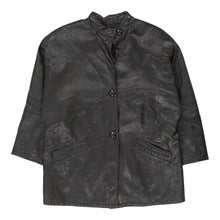  Vintage black Cavaliere Leather Jacket - mens xx-large