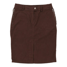  Vintage brown Belfe Denim Skirt - womens 28" waist