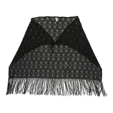  Charro Top - Medium Black Cotton Blend - Thrifted.com