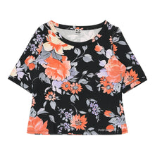  Poi Krizia Floral T-Shirt - Medium Black Cotton Blend - Thrifted.com