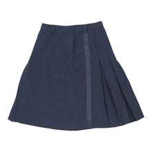  Vintage navy Green Village Skirt - womens 24" waist