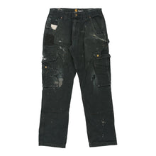  Vintage black Heavily Worn Carhartt Carpenter Trousers - mens 34" waist