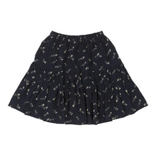  Unbranded Floral Mini Skirt - 26W UK 6 Navy Polyester - Thrifted.com