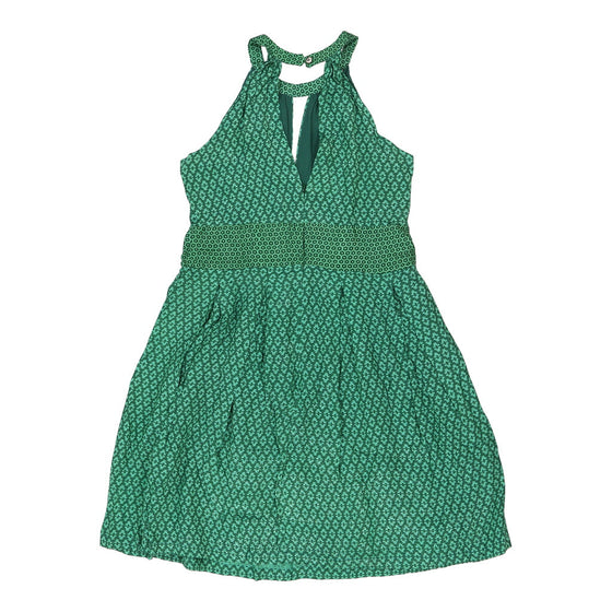 Fabian Boente Mini Dress - Large Green Cotton Blend - Thrifted.com