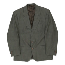  Riscontro Checked Blazer - XL Grey Cotton - Thrifted.com